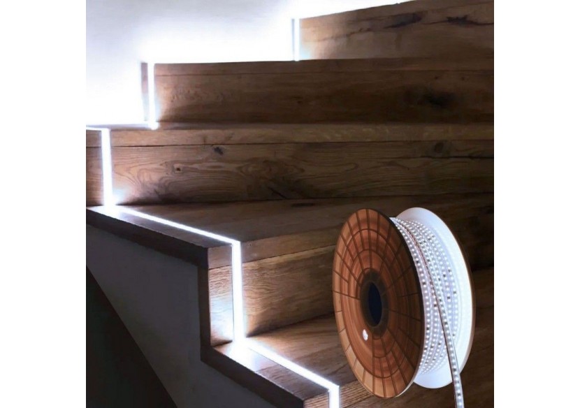 Ruban LED 220V-950W (6000xSMD2835) 12mm-Extérieur(IP67)-Rouleau 50 mètres-Sécable tous les 10cm - B1550-50-BF - Barcelona LED