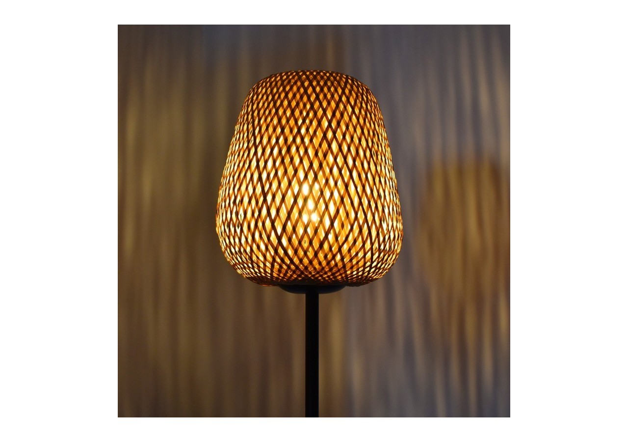 Lampadaire en osier "NIKKO". - LM184-P - Barcelona LED