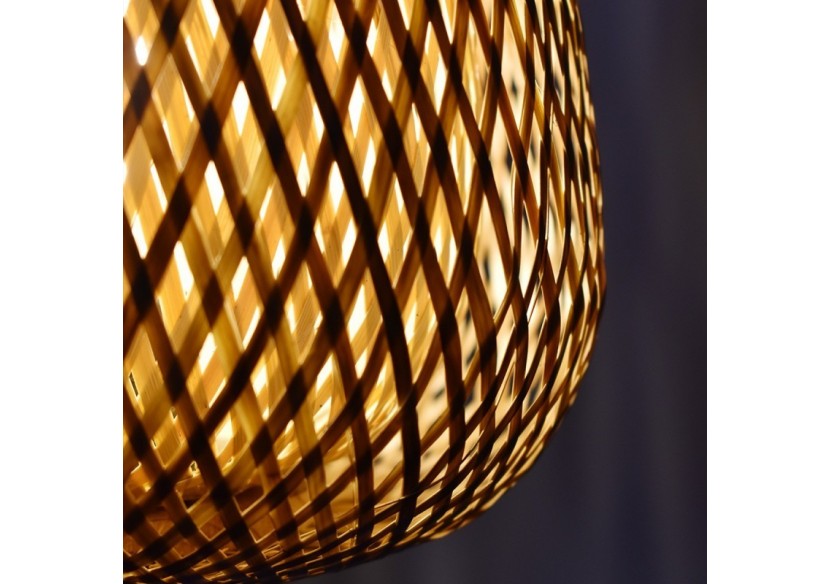 Lampadaire en osier "NIKKO". - LM184-P - Barcelona LED