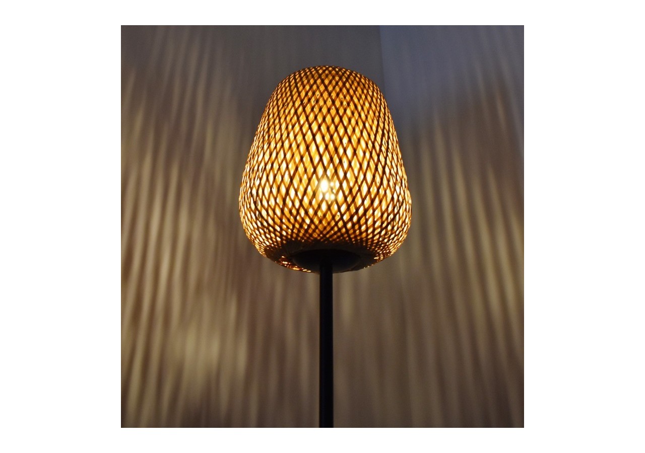 Lampadaire en osier "NIKKO". - LM184-P - Barcelona LED