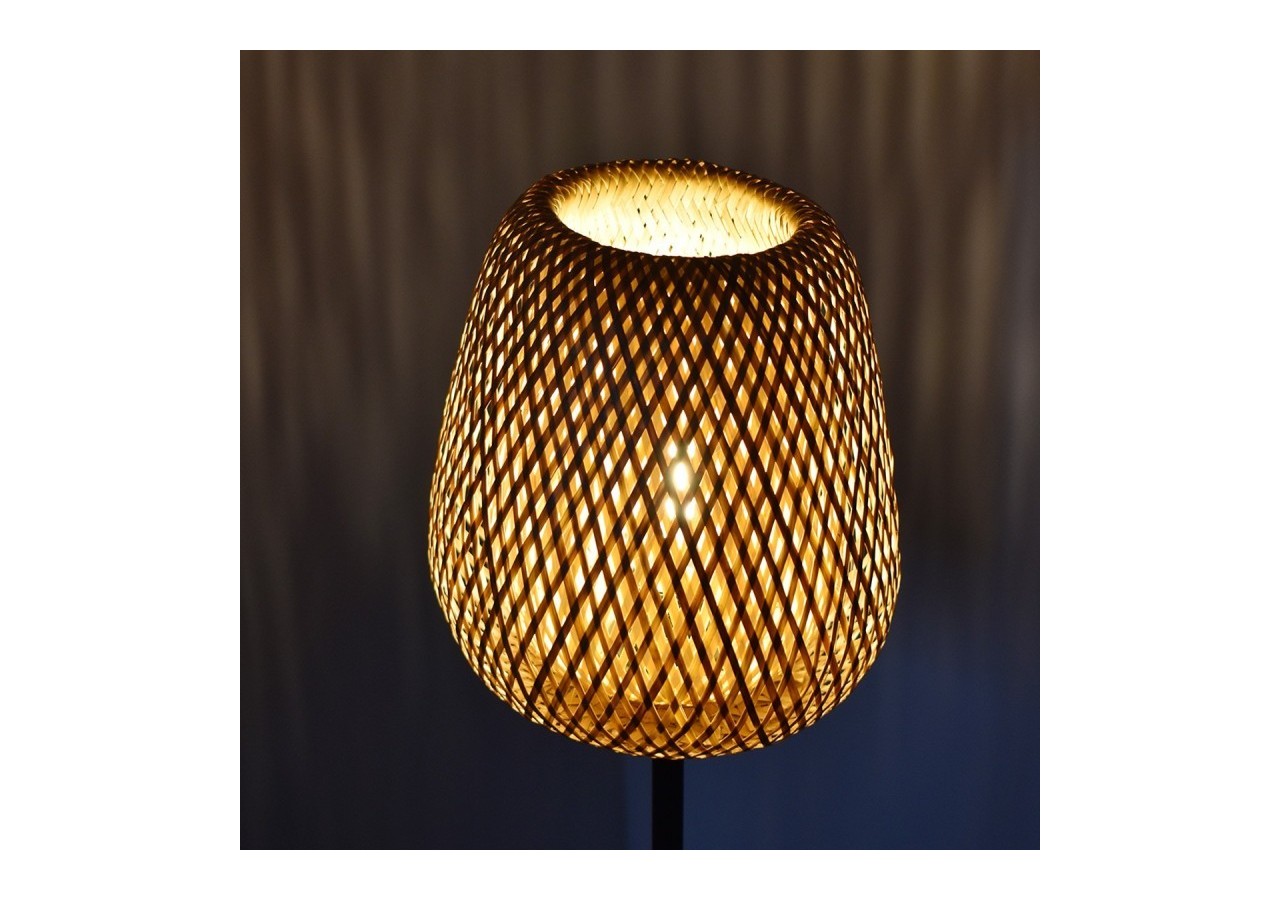 Lampadaire en osier "NIKKO". - LM184-P - Barcelona LED