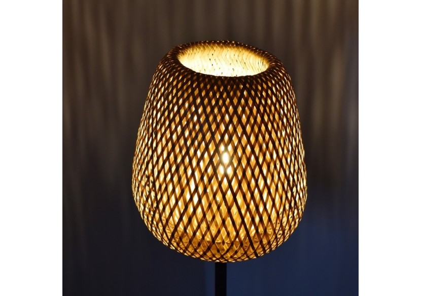 Lampadaire en osier "NIKKO". - LM184-P - Barcelona LED