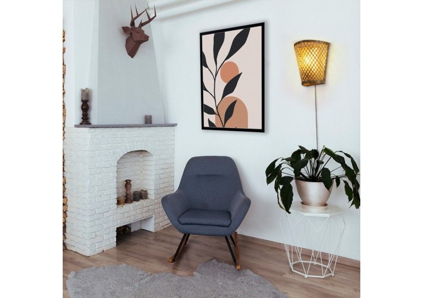 Applique murale en osier avec prise "PANI" - LM166-EU - Barcelona LED