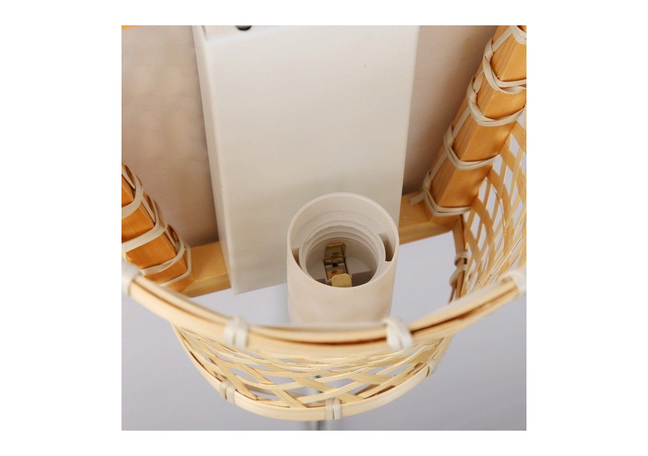 Applique murale en osier avec prise "PANI" - LM166-EU - Barcelona LED