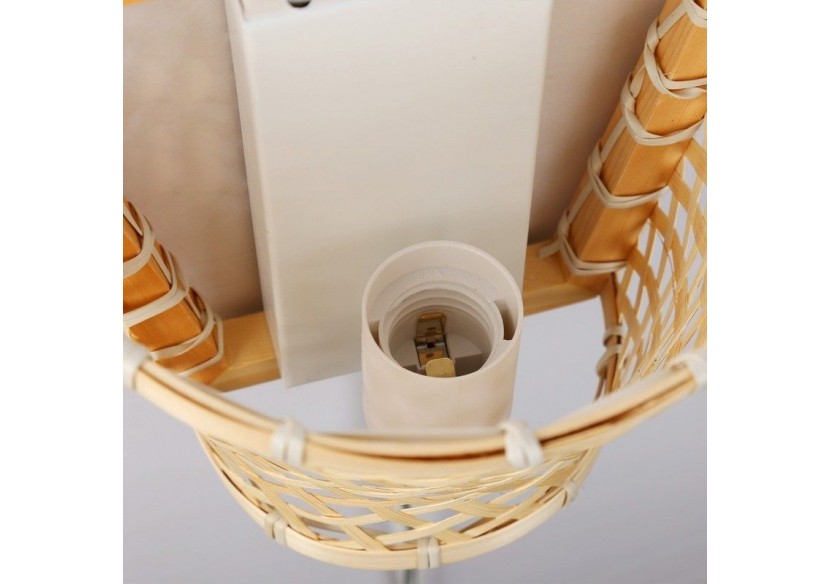 Applique murale en osier avec prise "PANI" - LM166-EU - Barcelona LED