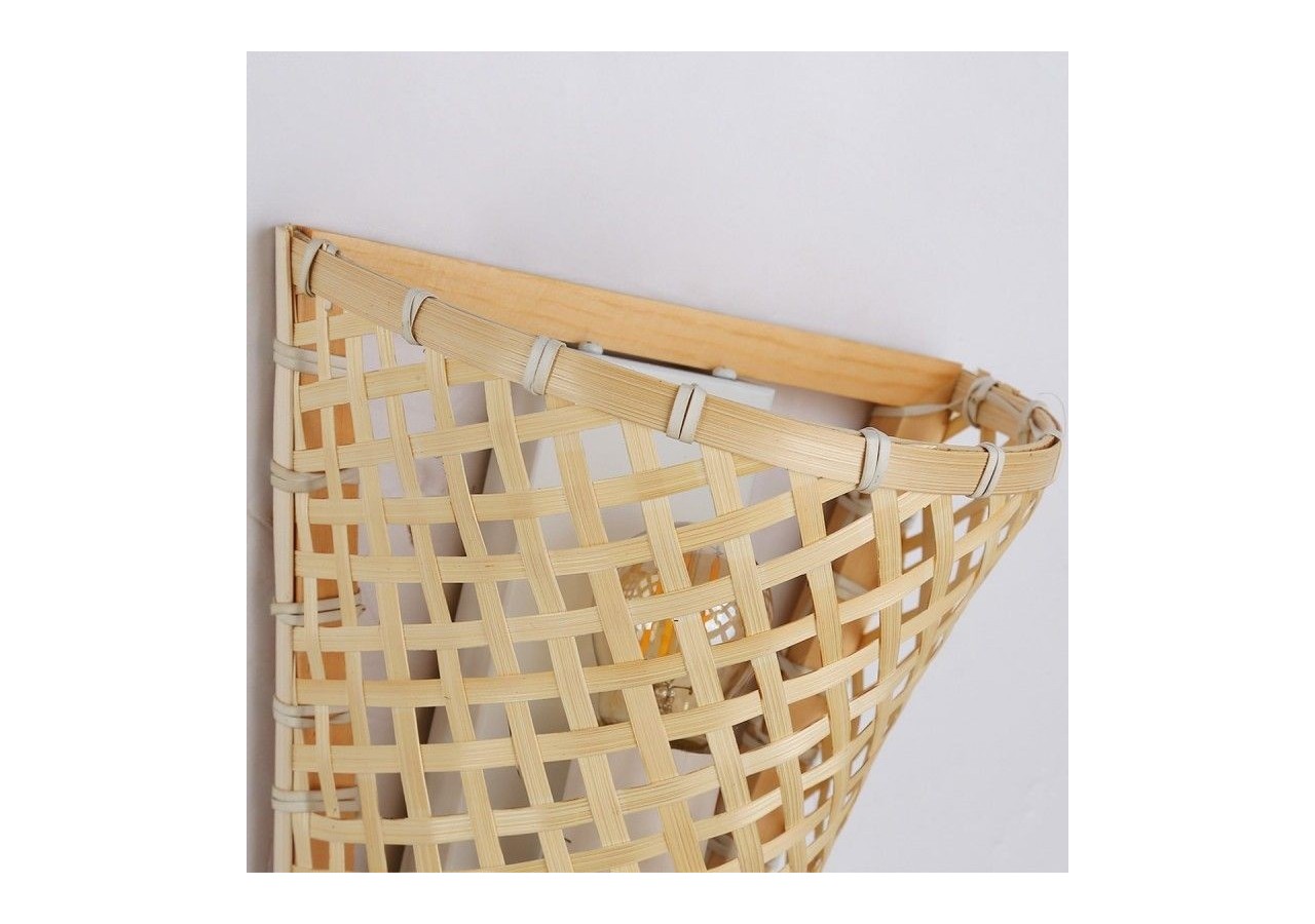 Applique murale en osier avec prise "PANI" - LM166-EU - Barcelona LED