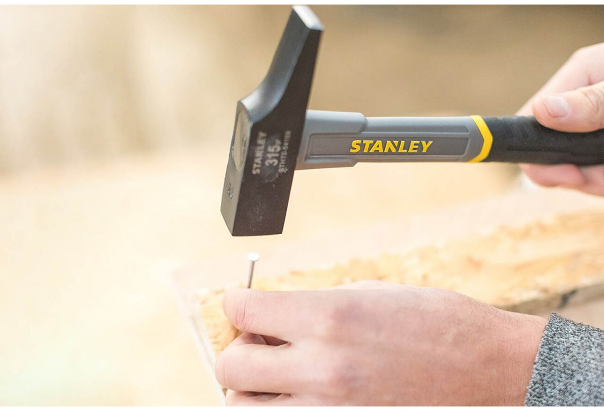 Marteau De Menuisier Manche Fibre De Verre 315G - 25Mm - Stanley : Confort'Mat