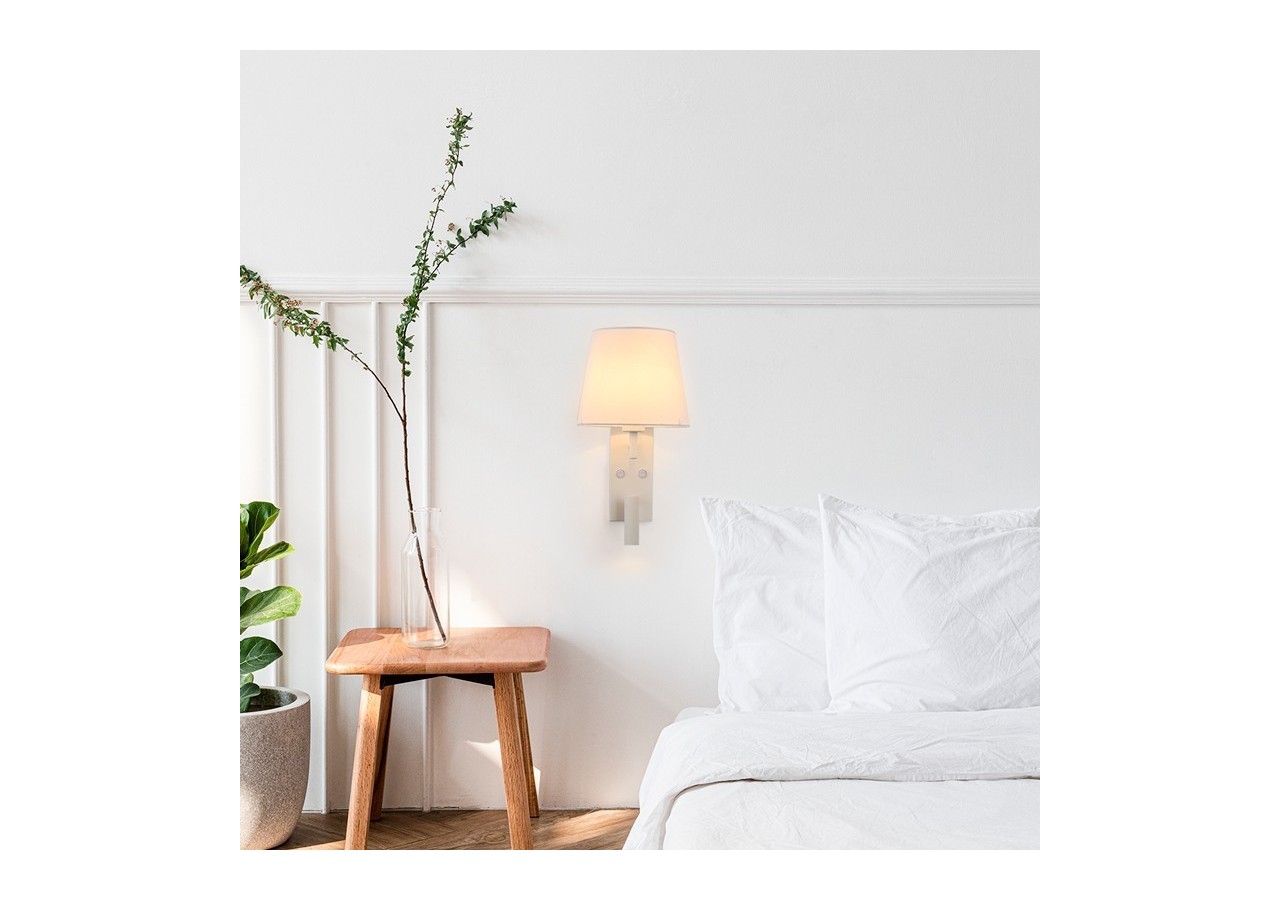 Applique murale "NOAH" avec liseuse LED-3,4W - L2032-B - Barcelona LED