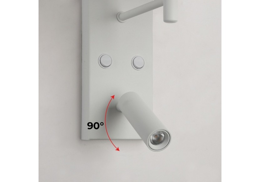 Applique murale "NOAH" avec liseuse LED-3,4W - L2032-B - Barcelona LED