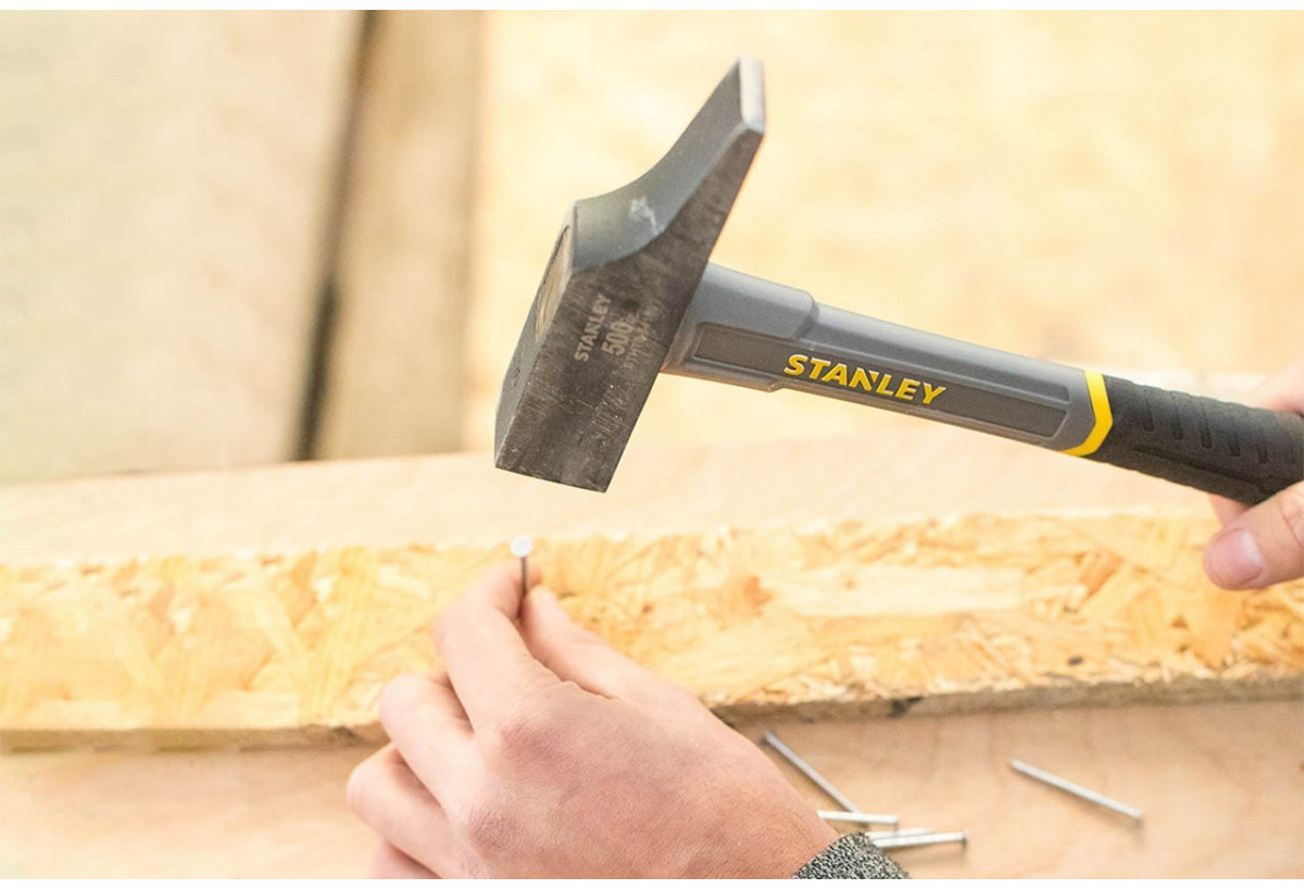 Marteau De Menuisier Manche Fibre De Verre 500G - 30Mm - Stanley : Confort'Mat