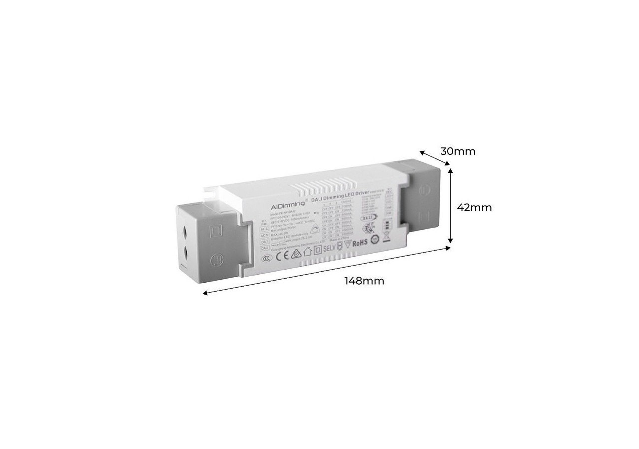 Panneau LED encastrable 120x60-Dimmable PUSH-72W-UGR19 - K5234-PUSH-BC - Barcelona LED