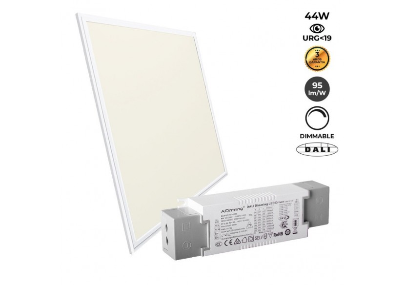 Panneau LED 60x60 encastrable-Dimmable DALI-44W-UGR19 - K5235-DALI-BC - Barcelona LED