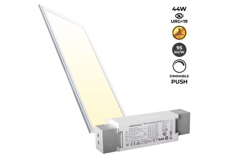 Panneau LED encastrable 120x30-Dimmable PUSH-44W-UGR19 - K5236-PUSH-BC - Barcelona LED 2