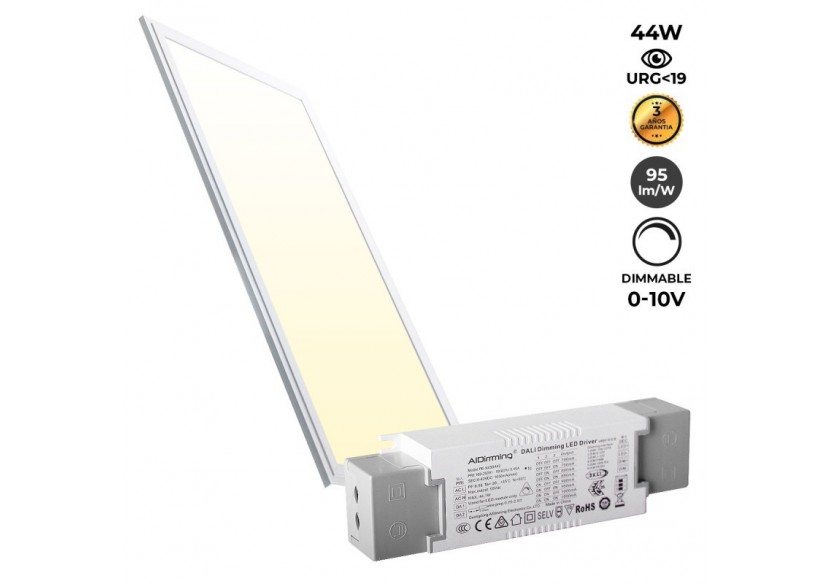 Panneau LED encastrable 120x30-Dimmable 0-10V-44W-UGR19 - K5236-0-10-BC - Barcelona LED