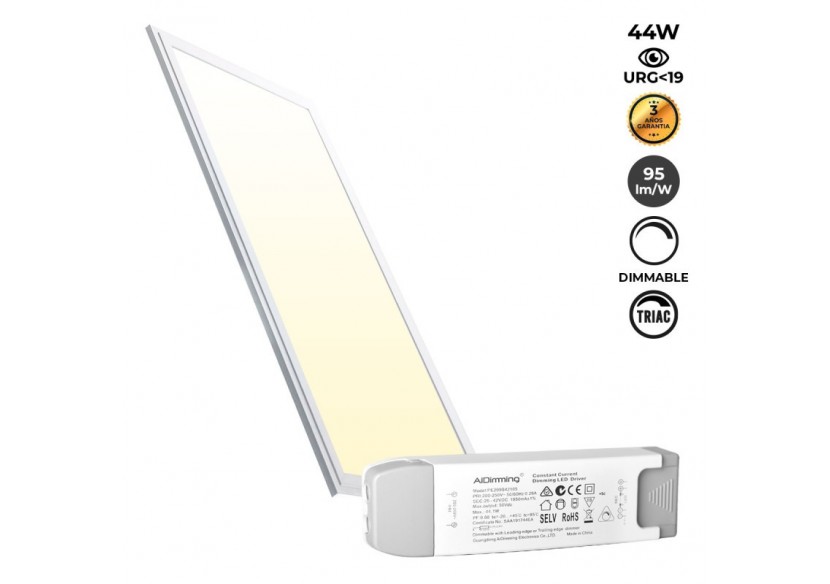 Panneau LED encastrable 120x30-dimmable TRIAC-44W-UGR19 - K5236-TRIAC-BC - Barcelona LED