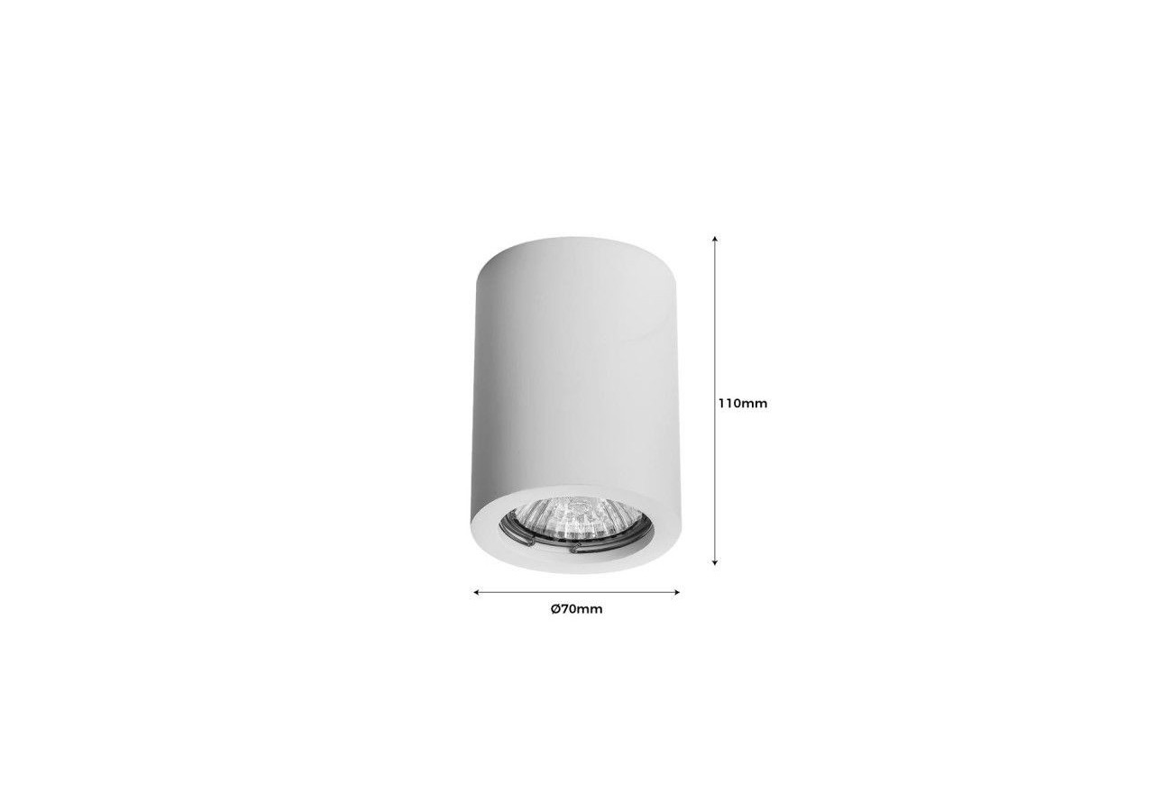 Plafonnier en plâtre-GU10 - B280 - Barcelona LED