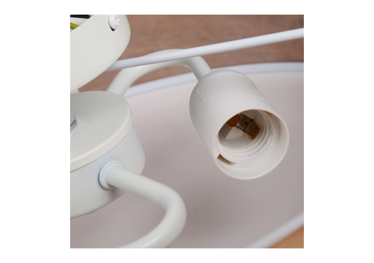 Plafonnier imitation bois "AGUDES"-3xE27-Inspiration "Paulmann" - LN1306-T - Barcelona LED