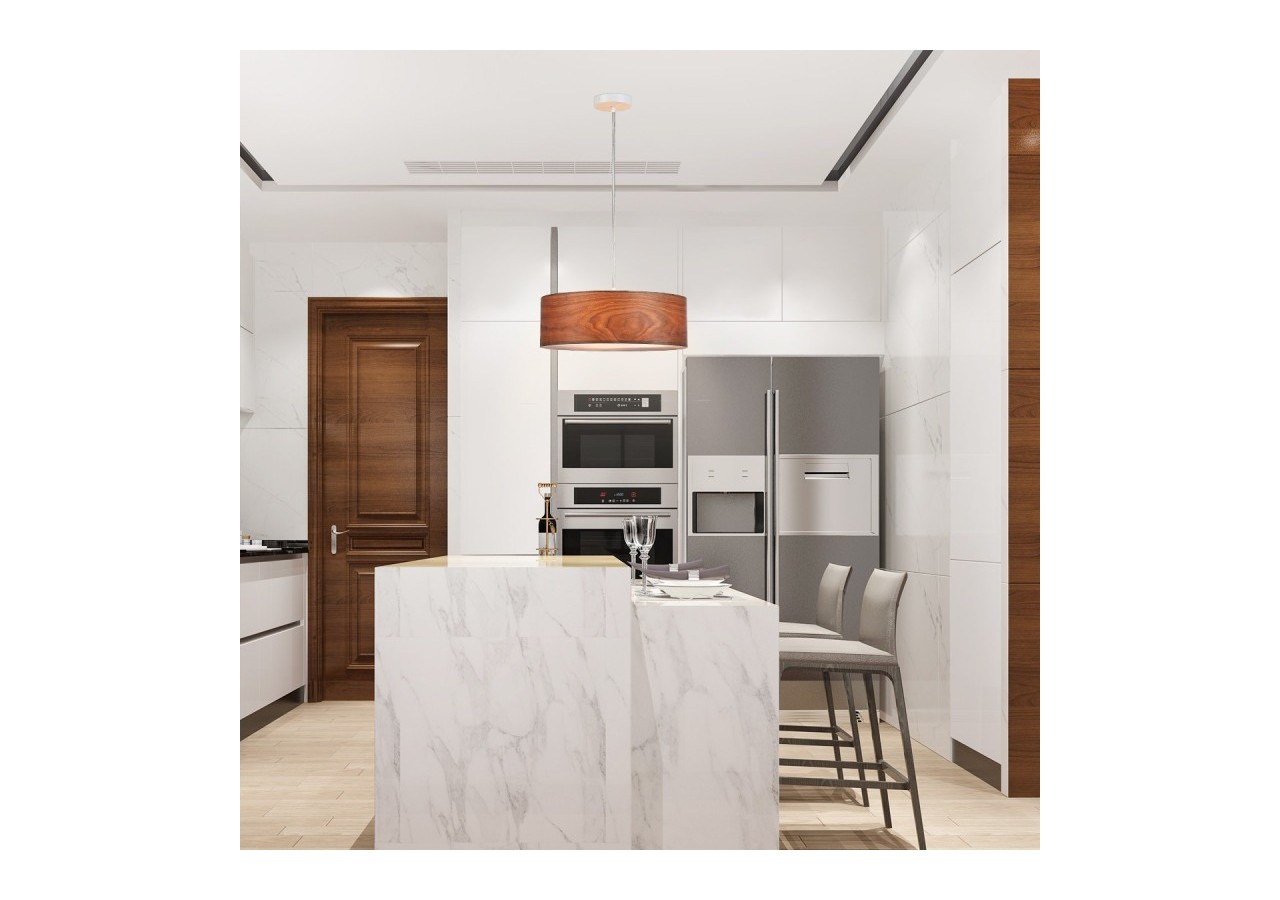 Suspension imitiation bois "MATAGALLS"-3xE27 -Inspiration "Paulmann" - LN1306-C - Barcelona LED