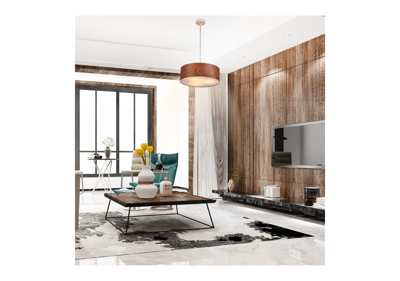 Suspension imitiation bois "MATAGALLS"-3xE27 -Inspiration "Paulmann" - LN1306-C - Barcelona LED