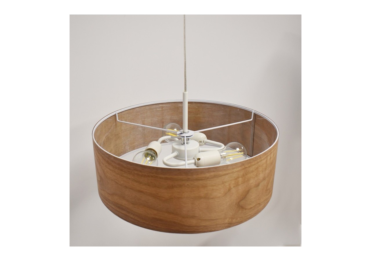 Suspension imitiation bois "MATAGALLS"-3xE27 -Inspiration "Paulmann" - LN1306-C - Barcelona LED