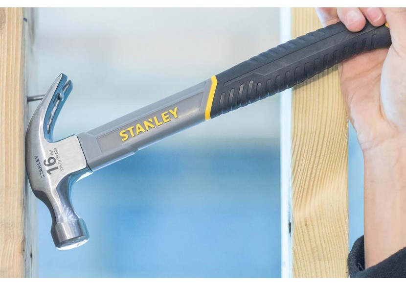 Marteau Arrache-Clous Manche Fibre De Verre 450G - Stanley : Confort'Mat