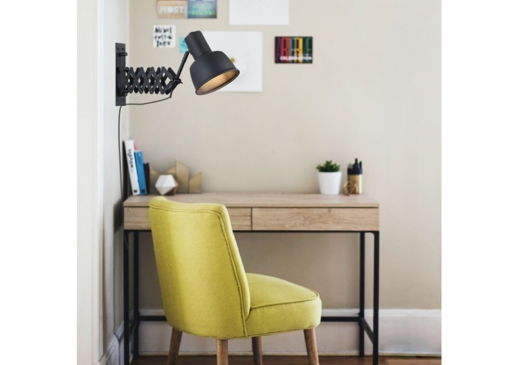 Applique murale industrielle vintage avec bras ciseaux "Roma"-E27 - LV132-N - Barcelona LED 2