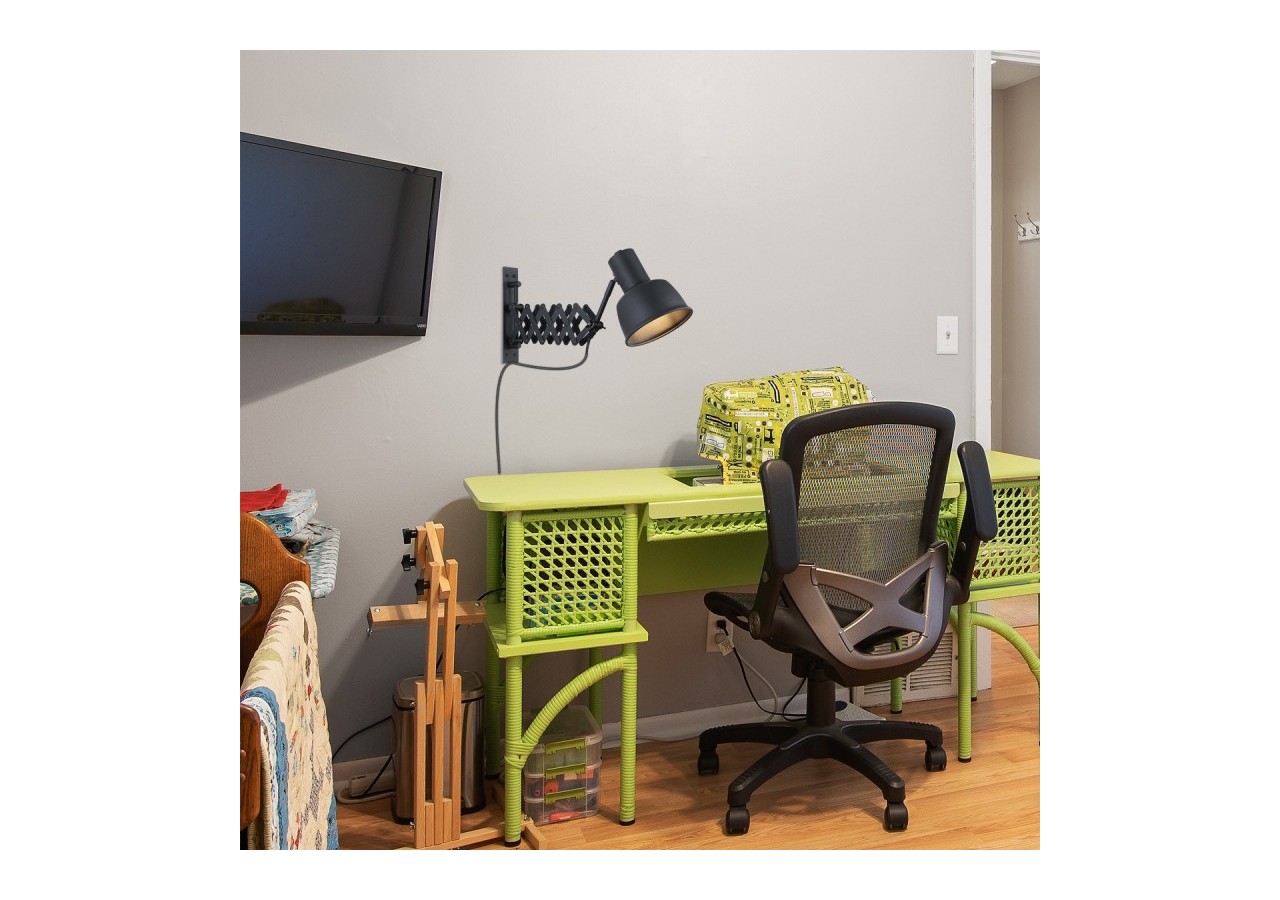 Applique murale industrielle vintage avec bras ciseaux "Roma"-E27 - LV132-N - Barcelona LED