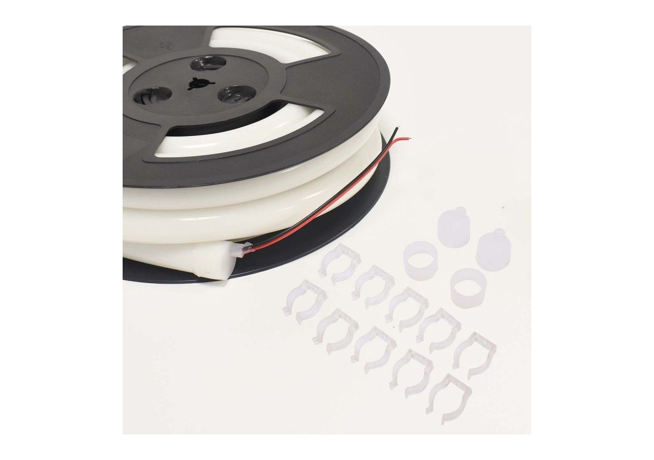 Néon LED flexible circulaire 360 degrés-24V DC-diamètre 20mm-5 mètres-13W/m-Kit complet-IP67 - N20D-5M-BF - Barcelona LED