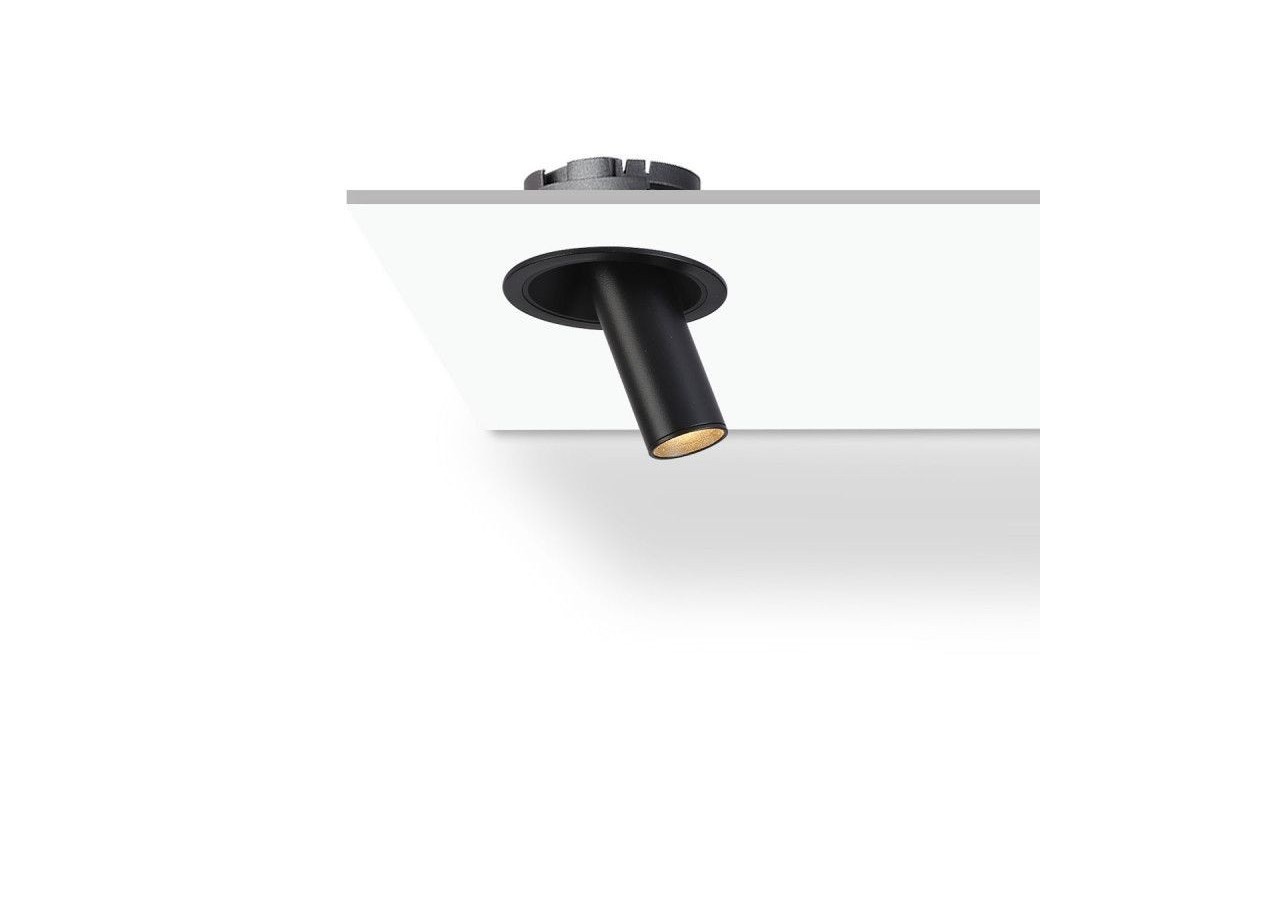 Spot LED encastré orientable "ALAI"-Zoom-100mm-2800K-LED COB-Puce Cree-7W - B860-N - Barcelona LED