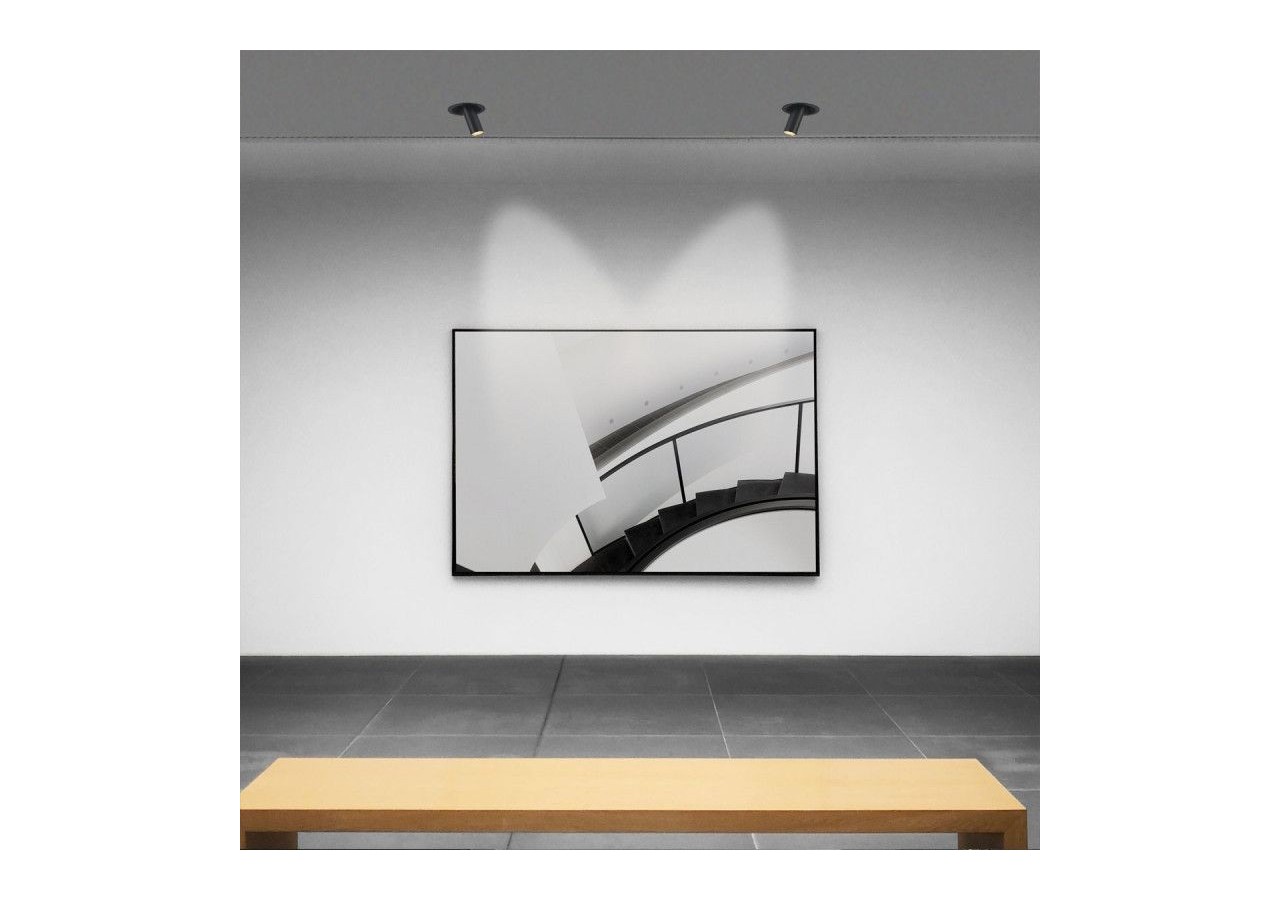 Spot LED encastré orientable "ALAI"-Zoom-100mm-2800K-LED COB-Puce Cree-7W - B860-N - Barcelona LED