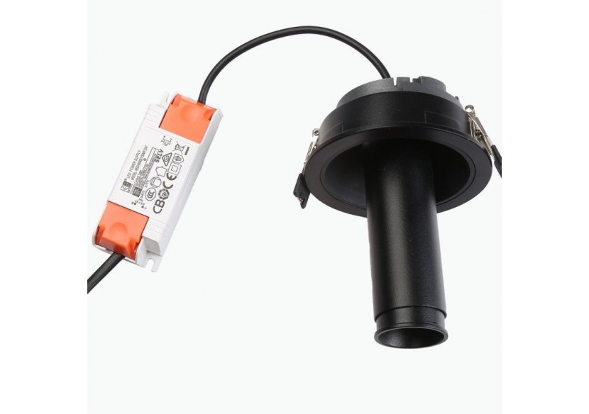 Spot LED encastré orientable "ALAI"-Zoom-100mm-2800K-LED COB-Puce Cree-7W - B860-N - Barcelona LED