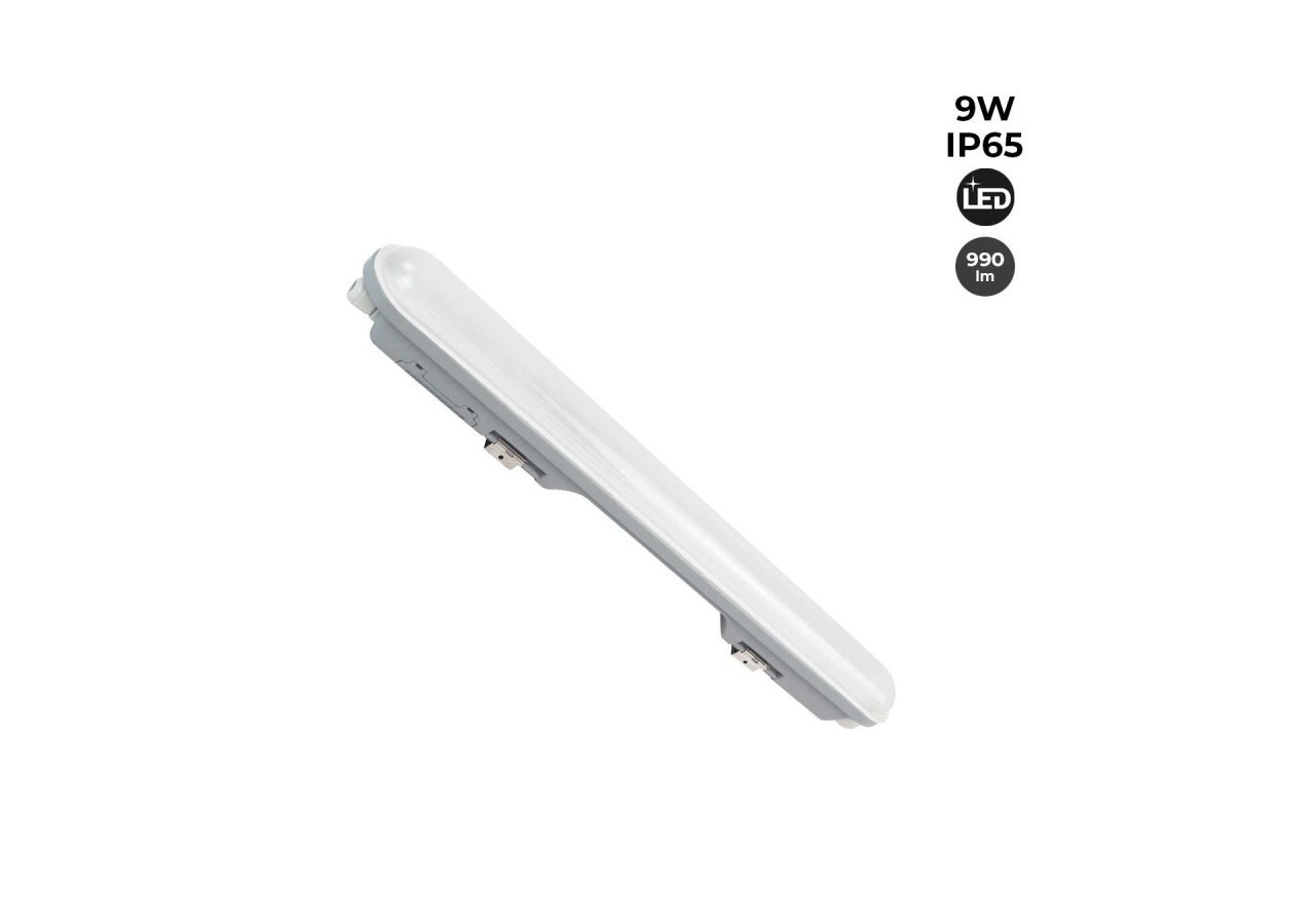 Réglette étanche LED connectable 9W-60cm-IP65-4000K - B8420-60BN - Barcelona LED