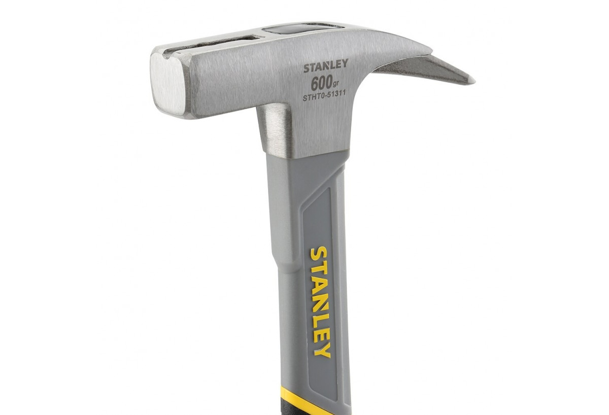 Marteau Arrache-Clous De Charpentier Manche  Fibre De Verre 600G  - Stanley : Confort'Mat