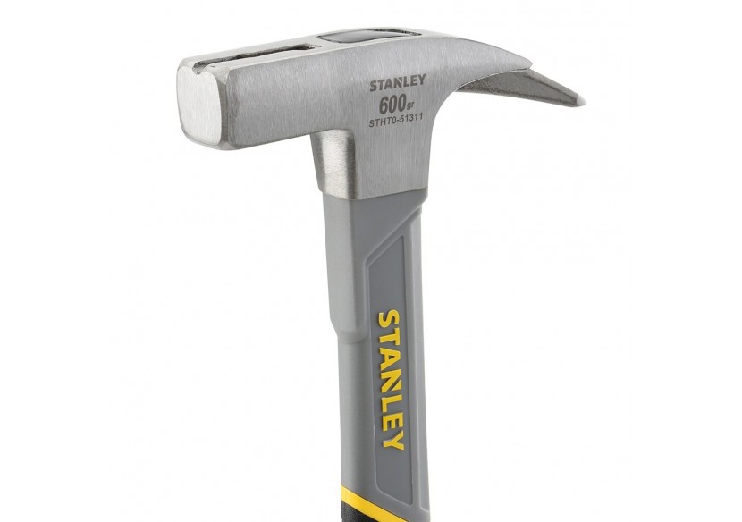 Marteau Arrache-Clous De Charpentier Manche  Fibre De Verre 600G  - Stanley : Confort'Mat