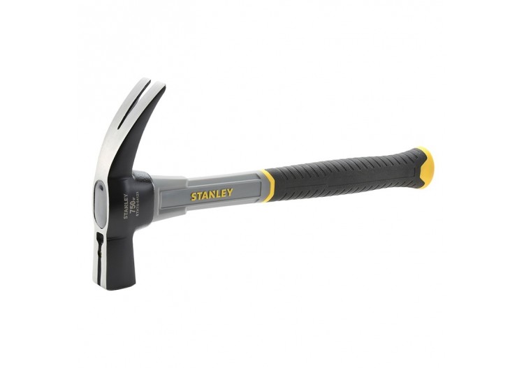 Marteau De Coffreur Arrache-Clous Manche Fibre De Verre 750G - Stanley : Confort'Mat