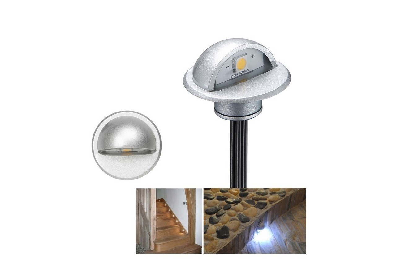 Kit 6 spots LED encastrables 0,4W IP67 pour escalier - BA50005-AZ - Barcelona LED