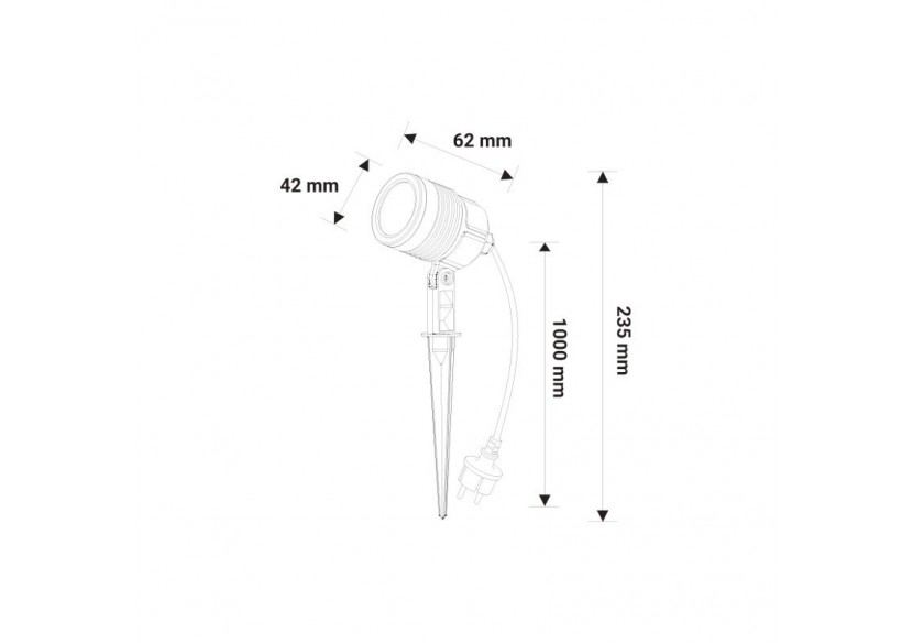 Spot LED sur piquet 3W IP65 - L5042 - Barcelona LED Spot LED sur piquet 3W IP65 - L5042 - Barcelona LED