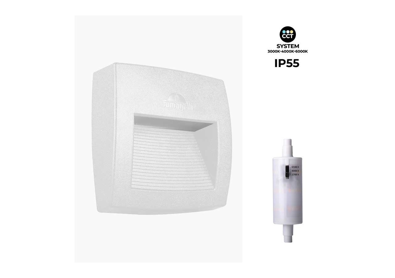 Balise en saillie FUMAGALLI LORENZA avec ampoule R7S CCT - AS1.000.000.WXJ1K - Barcelona LED