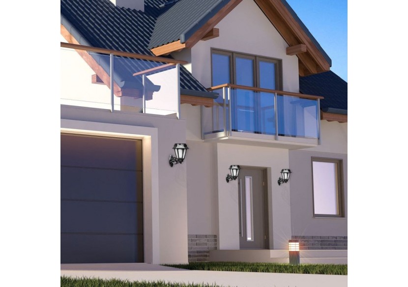 Lanterne murale solaire extérieure "BISSO/ROSETTA" capteur PIR-3 modes de fonctionnement-CCT - R22.131.000.AFS1K - Barcelona LED