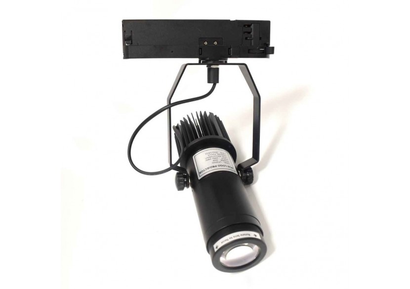 Projecteur LED de logo GOBO triphasé sur rail-20W-intérieur-IP20 - BLP20I-TRI-F - Barcelona LED