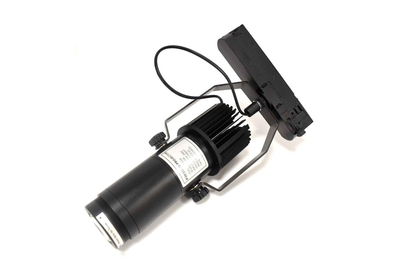 Projecteur LED de logo GOBO triphasé sur rail-20W-intérieur-IP20 - BLP20I-TRI-F - Barcelona LED