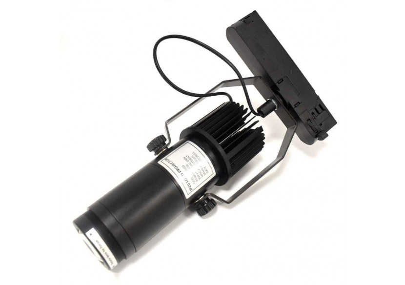 Projecteur LED de logo GOBO triphasé sur rail-20W-intérieur-IP20 - BLP20I-TRI-F - Barcelona LED