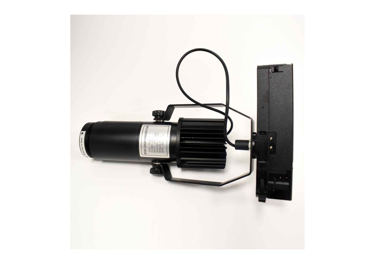 Projecteur LED de logo GOBO triphasé sur rail-20W-intérieur-IP20 - BLP20I-TRI-F - Barcelona LED