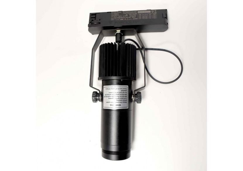 Projecteur LED de logo GOBO triphasé sur rail-20W-intérieur-IP20 - BLP20I-TRI-F - Barcelona LED