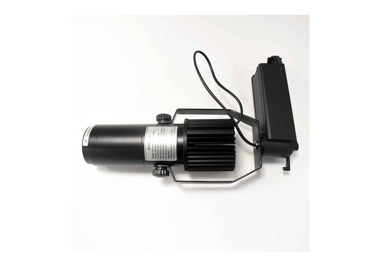 Projecteur LED de logo GOBO monophasé sur rail-15W-intérieur-IP20 - BLP15I-MON-F - Barcelona LED