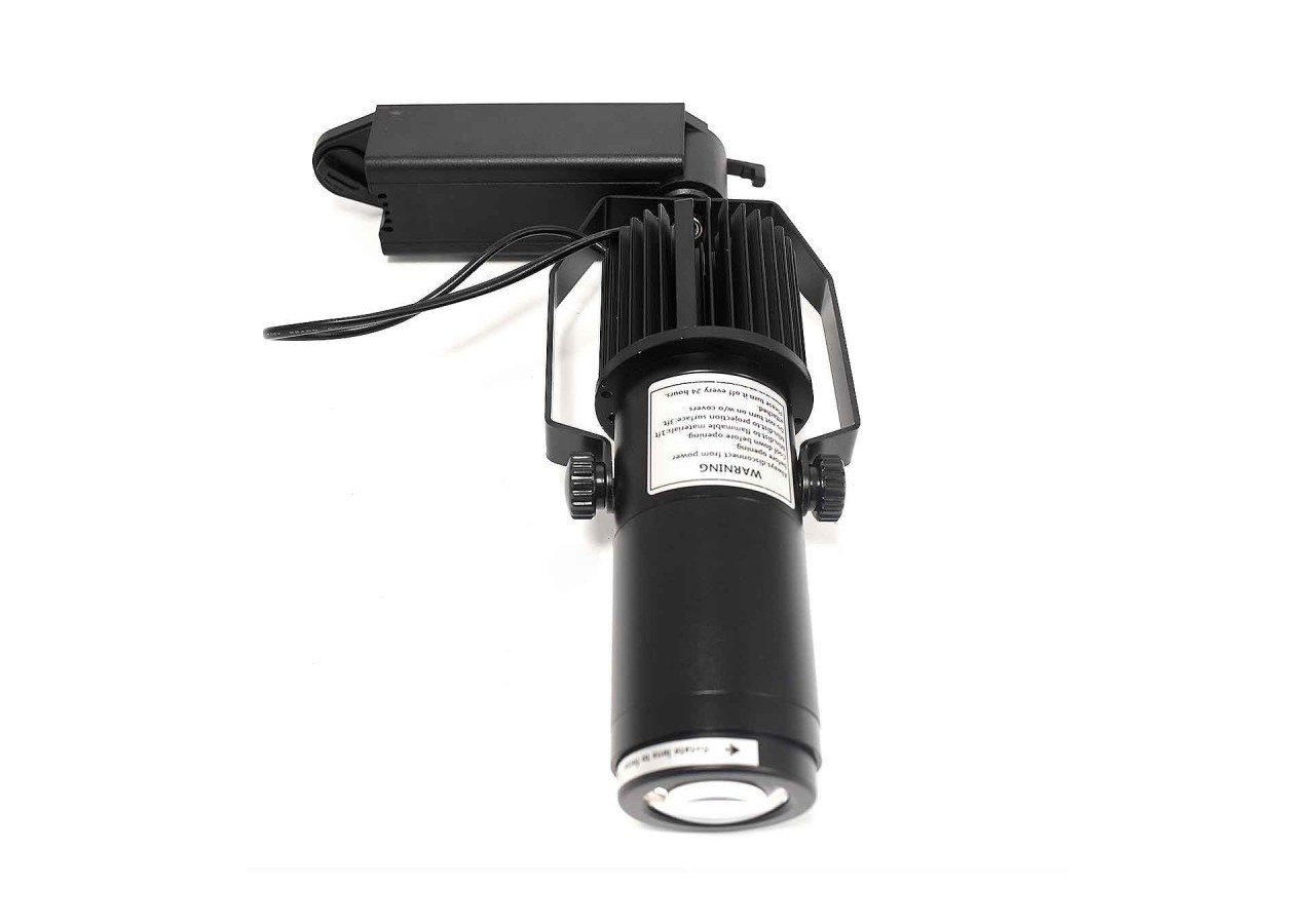 Projecteur LED de logo GOBO monophasé sur rail-15W-intérieur-IP20 - BLP15I-MON-F - Barcelona LED