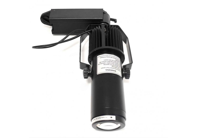 Projecteur LED de logo GOBO monophasé sur rail-15W-intérieur-IP20 - BLP15I-MON-F - Barcelona LED