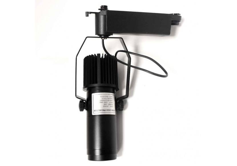 Projecteur LED de logo GOBO monophasé sur rail-15W-intérieur-IP20 - BLP15I-MON-F - Barcelona LED