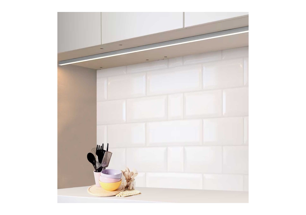 ﻿Profilé saillie en aluminium pour bande LED avec diffuseur-17x15mm-4 clips-2 embouts-2m - KPERF17X15-P - Barcelona LED