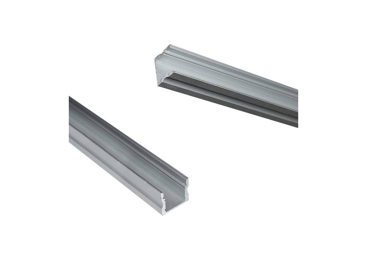 ﻿Profilé saillie en aluminium pour bande LED avec diffuseur-17x15mm-4 clips-2 embouts-2m - KPERF17X15-P - Barcelona LED